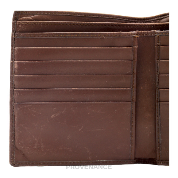 🔴 Gucci Trifold Wallet - GG Canvas Brown - Picture 5 of 11